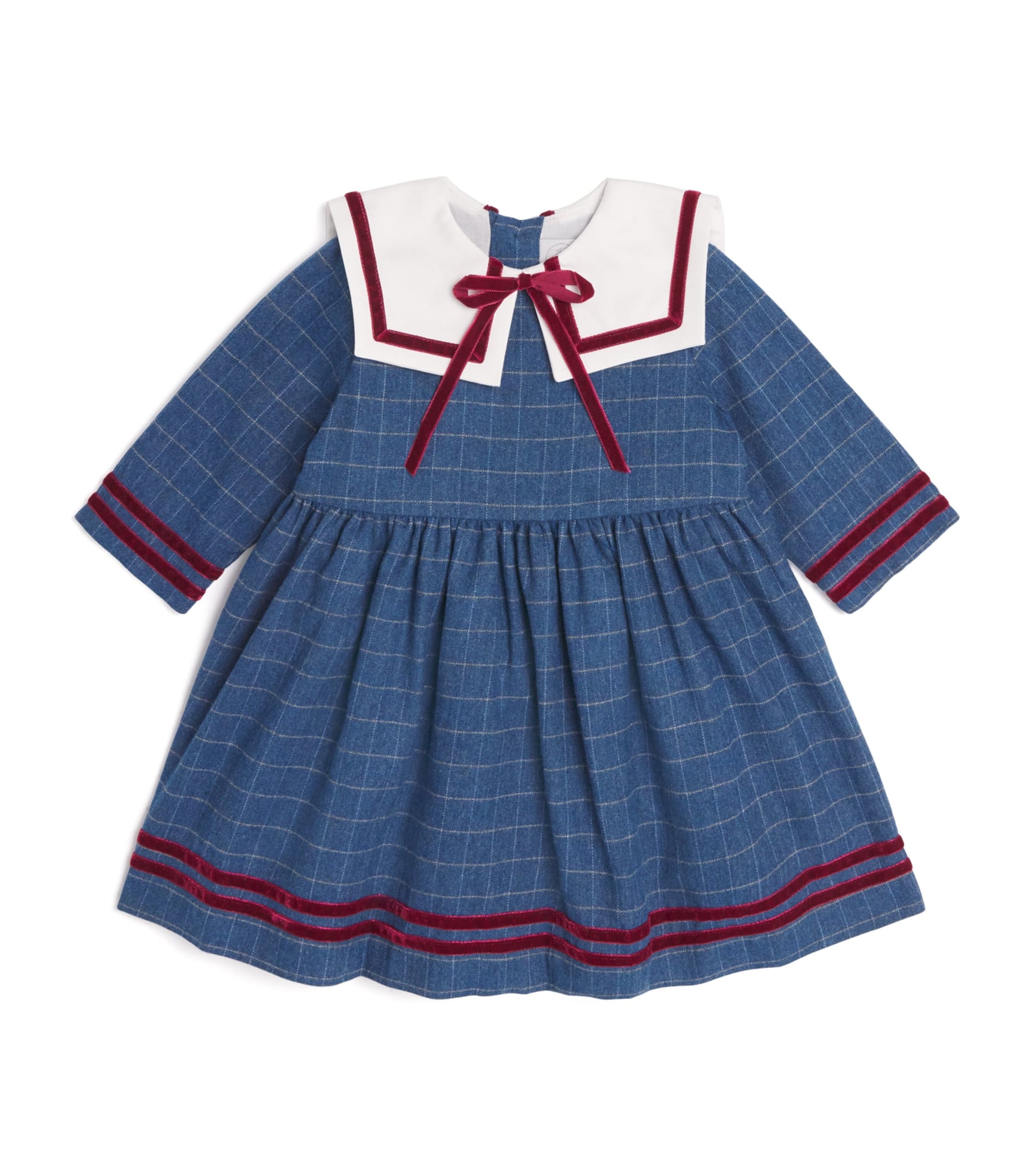 PEPA LONDON Check Collared Dress (18 Months-4 Years)