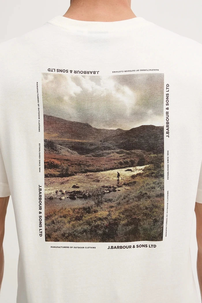 Памучна тениска Barbour Parkend