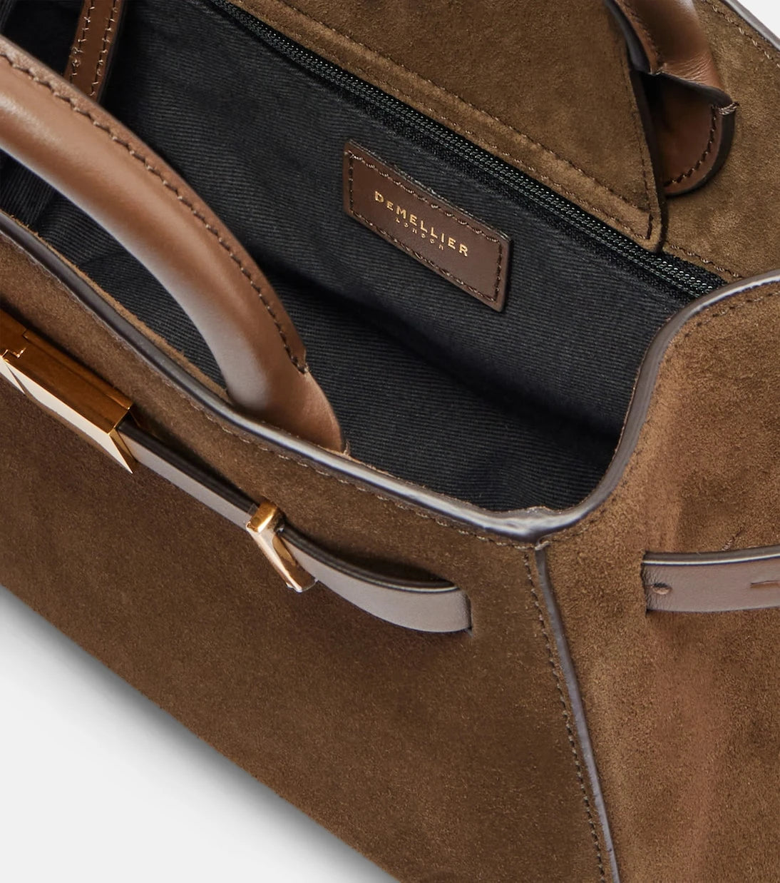 DeMellier - Hudson Small suede top-handle bag