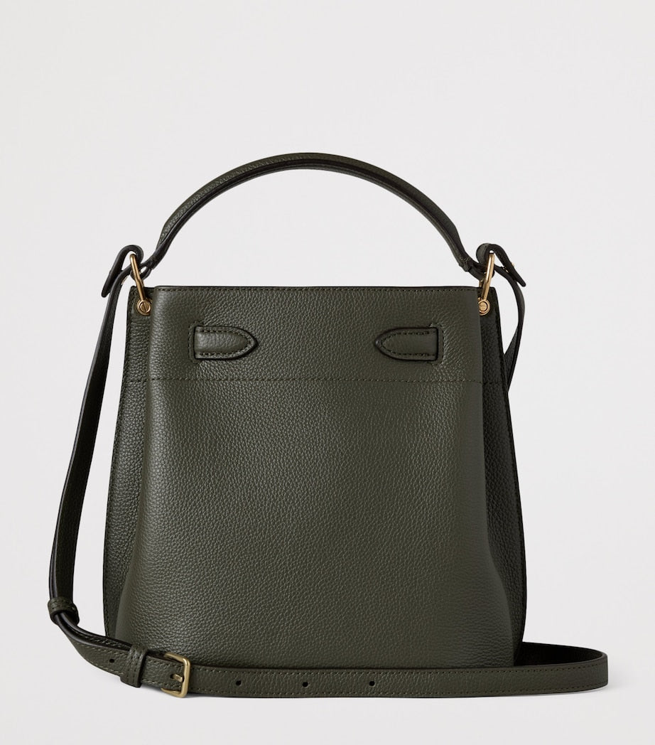 Leather Islington Bucket Bag JUNIPER GREEN