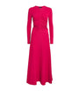 ME+EM Pink Textured Ruched Maxi Dress