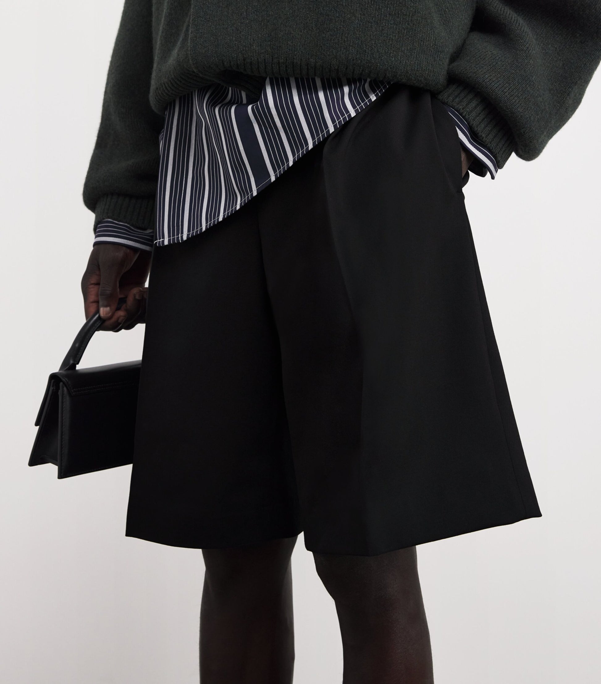 Jacquemus Stretch-Wool Ovalu Shorts