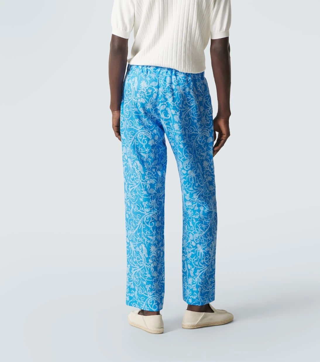 Kiton - بنطلون كتان مطبوع
