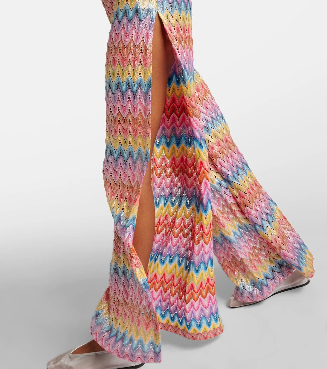Missoni - جمبسوت لاميه قطن مخلوط بنقشة متعرجة