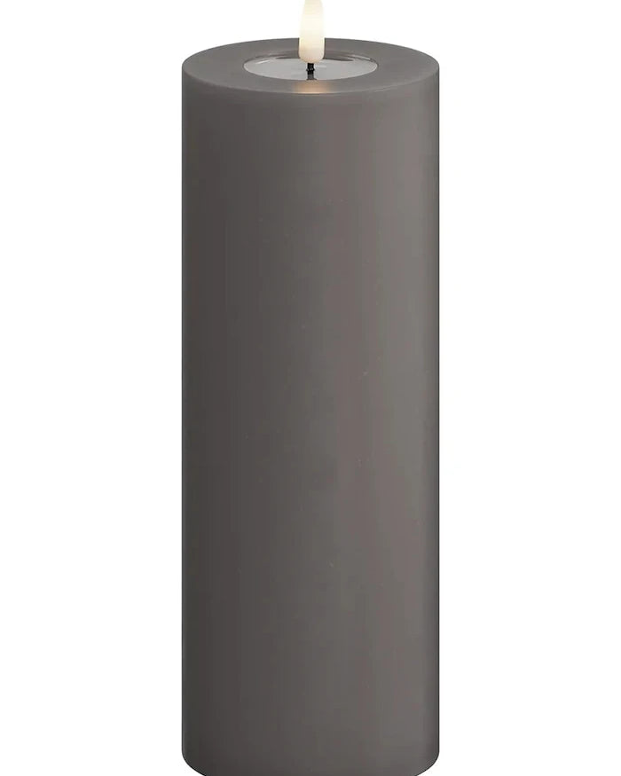 Led свещ Deluxe Homeart Gra Bloklys 7,5 x 20 cm