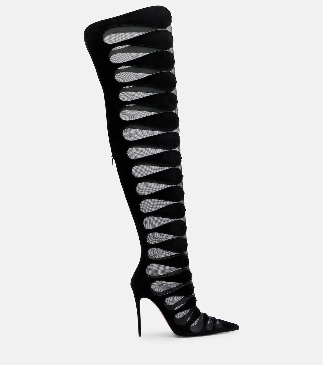 Christian Louboutin - حذاء سيرك ماكس بوتا ألتا 100 طويل يصل للركبة