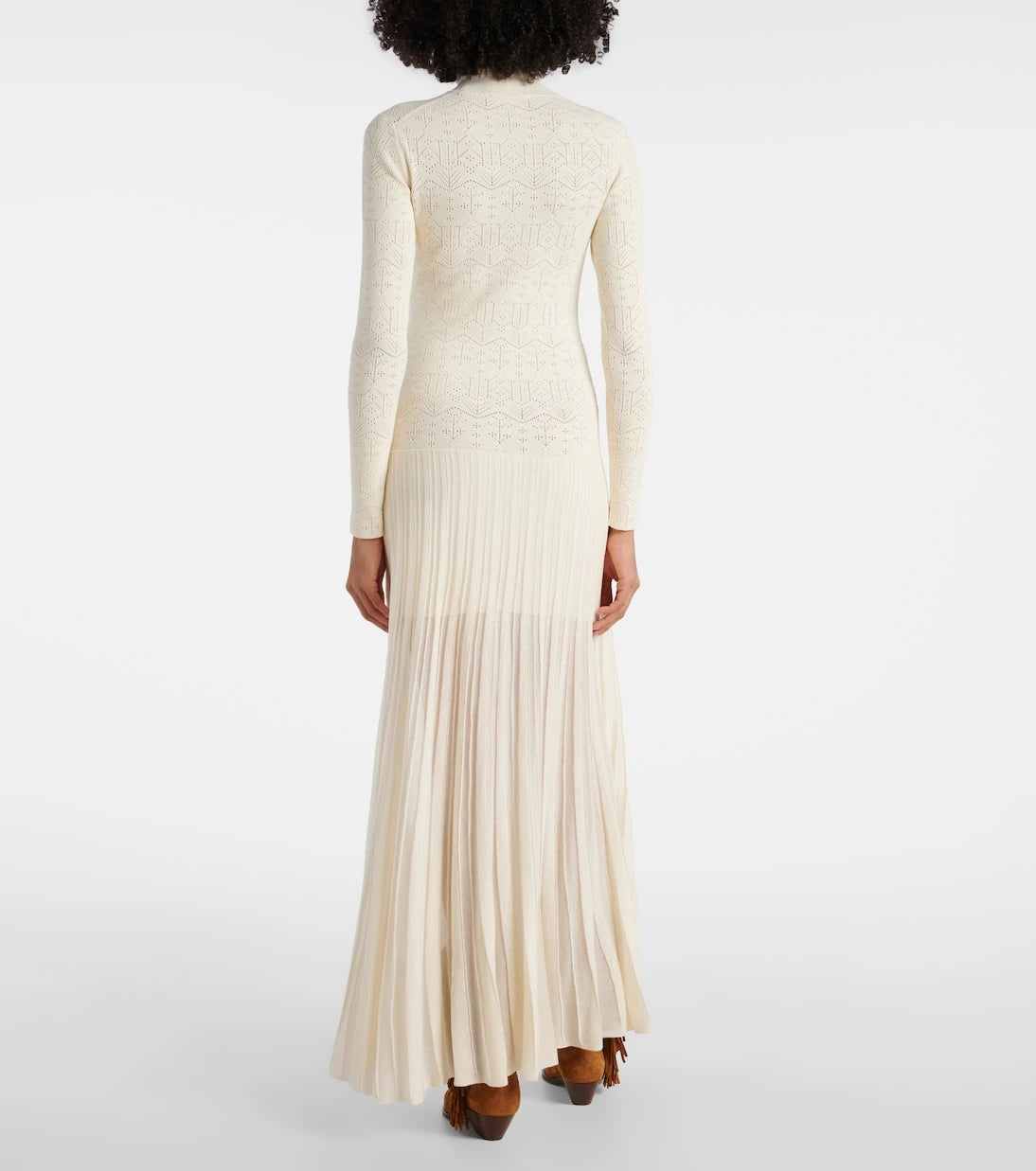 Isabel Marant - Gisole pointelle turtleneck maxi dress