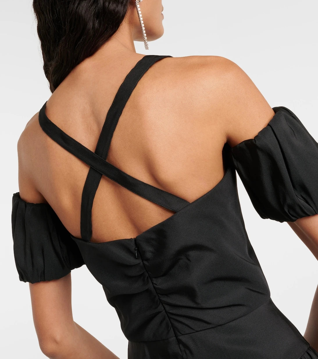 Markarian - Off-shoulder silk midi dress