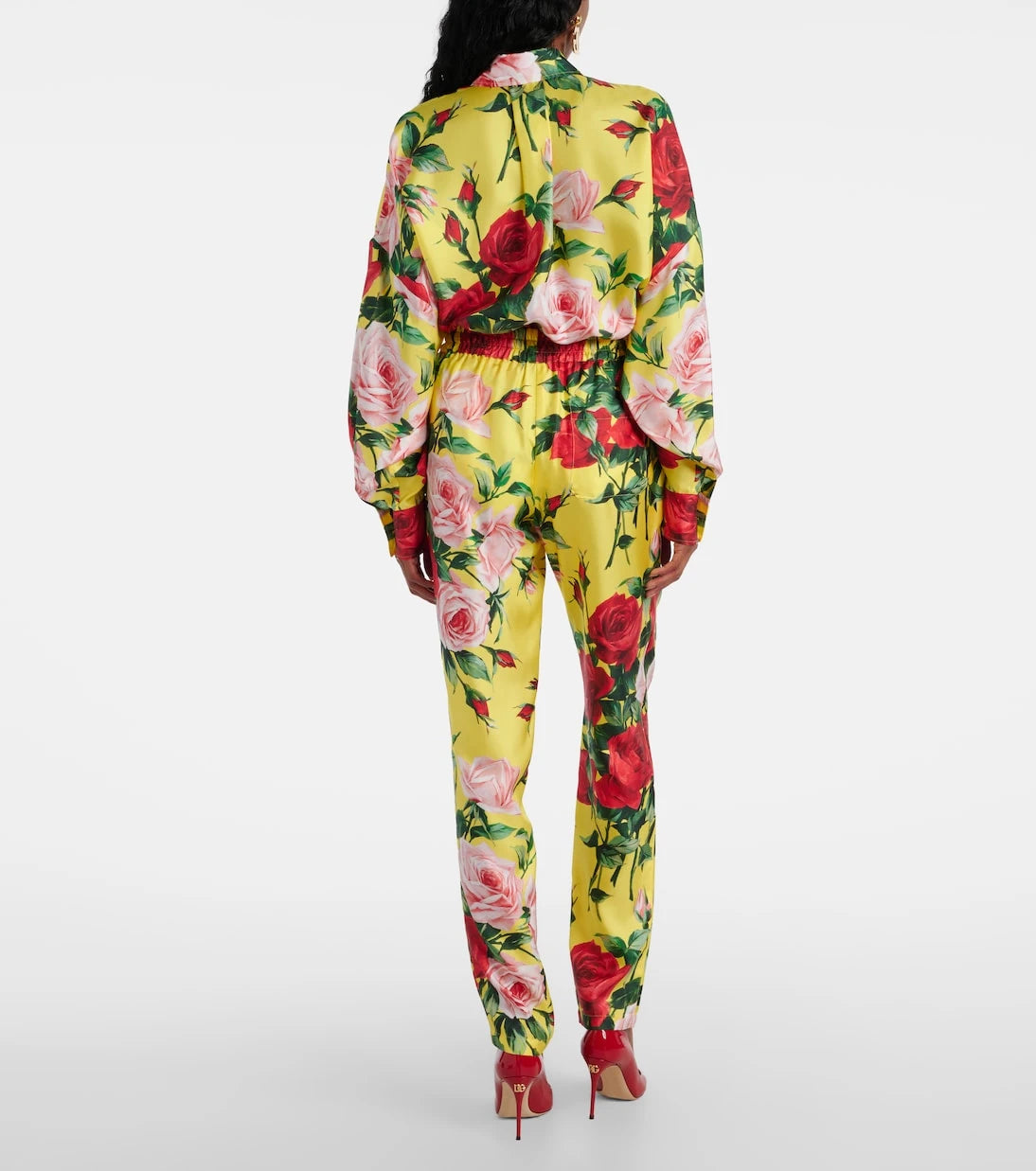 Dolce&Gabbana - Floral silk straight pants