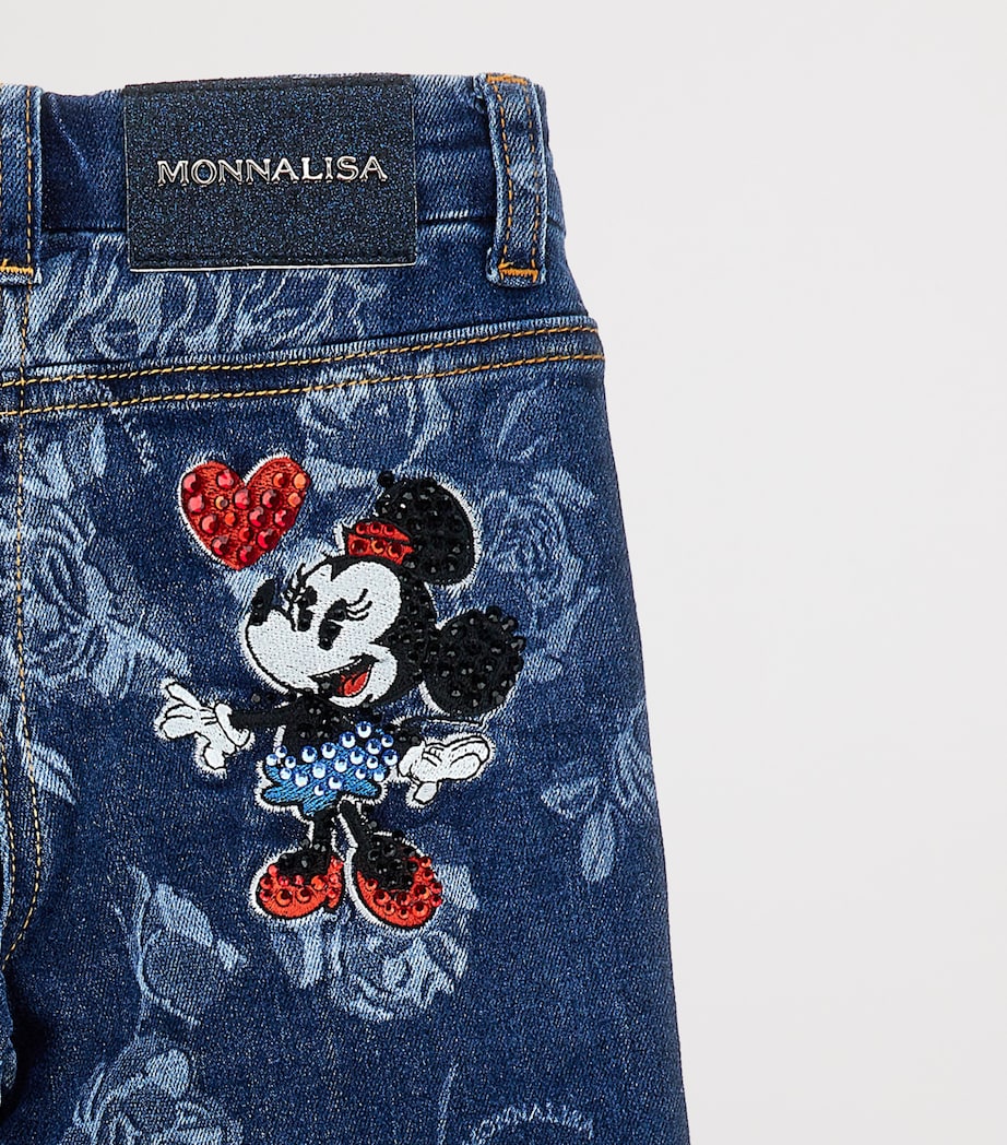 x Disney Minnie Mouse Rose Jeans (2-12 Years) DARK STONE DENIM