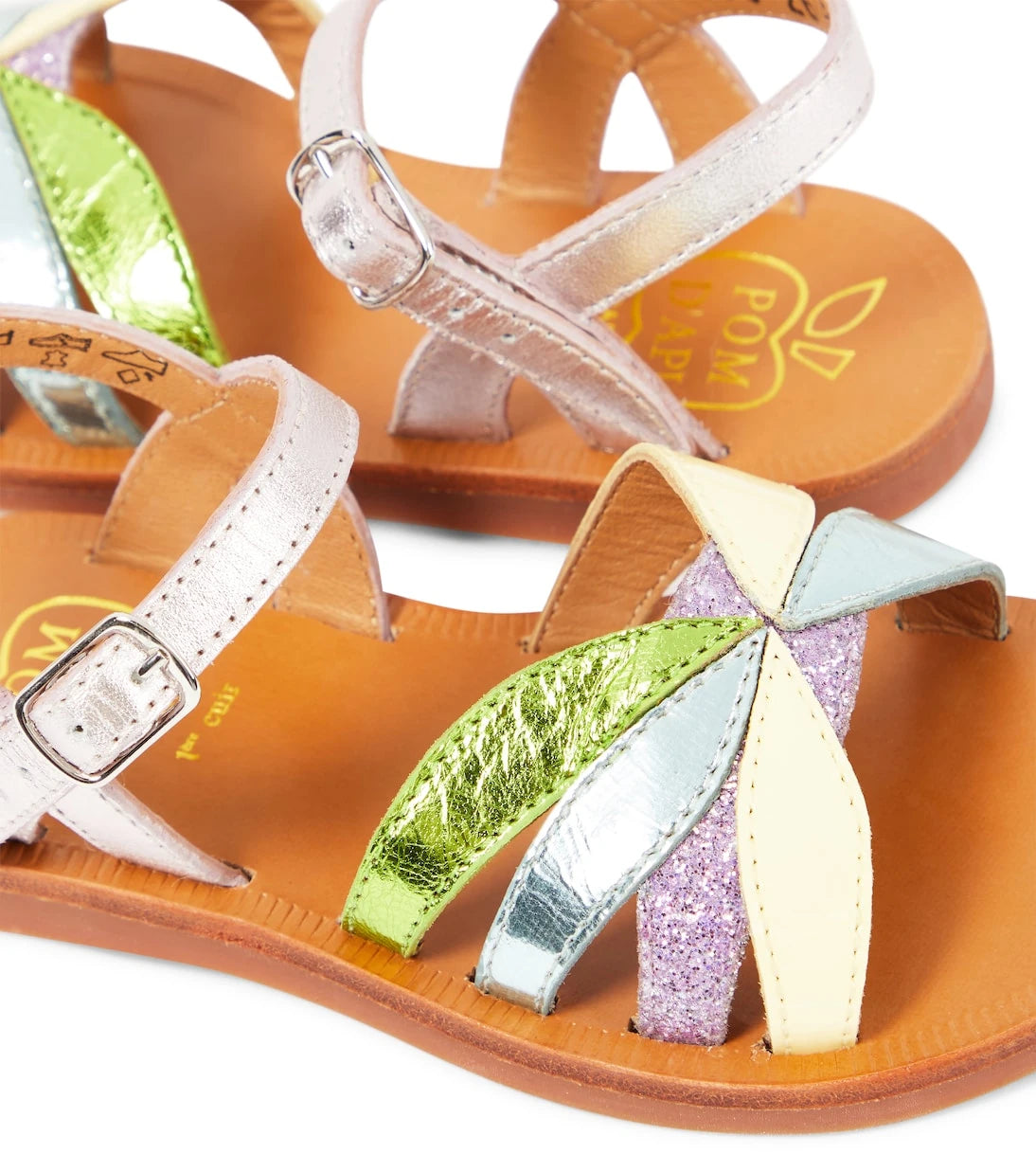 Pom d'Api - Plagette Oto leather sandals