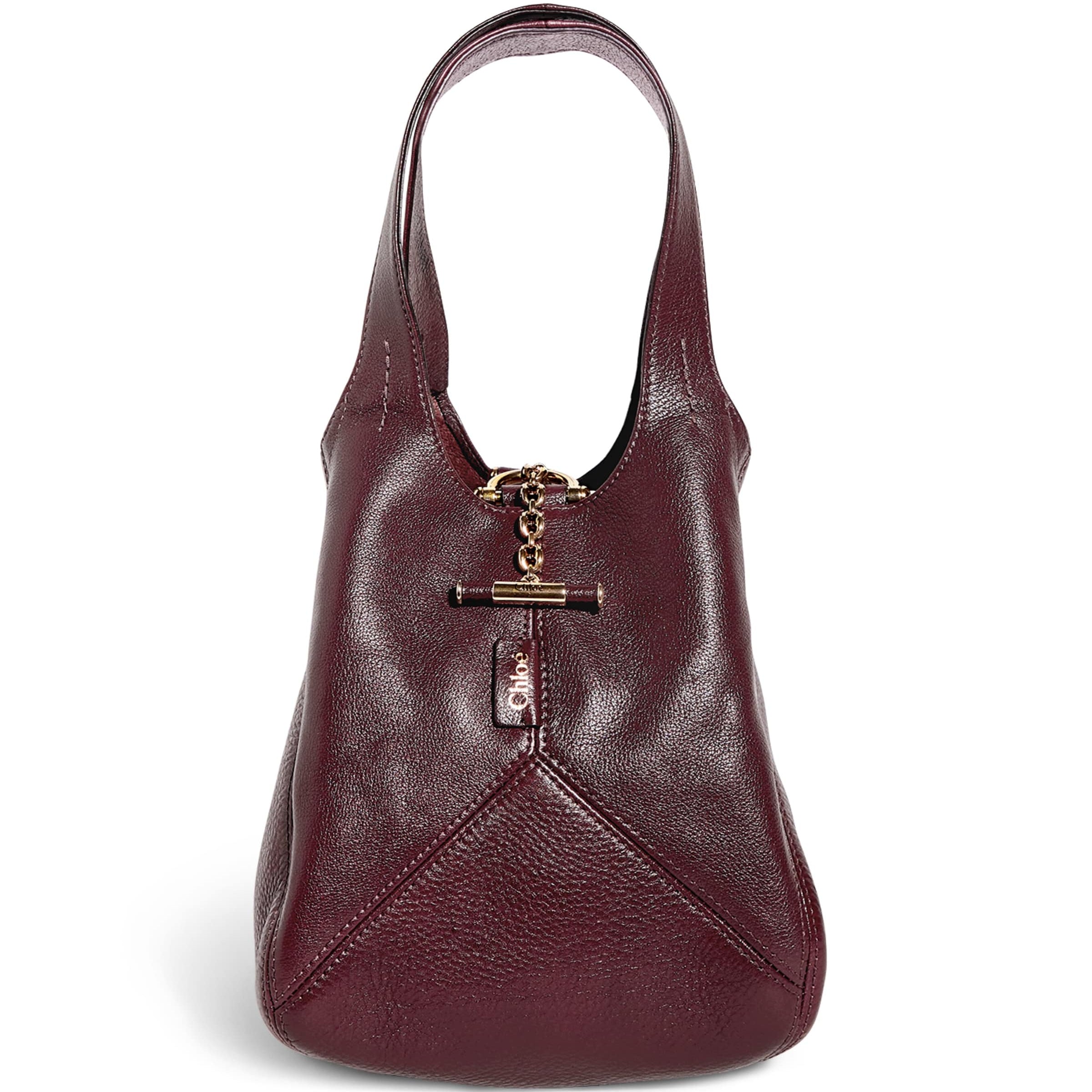 Chloé Red Small Leather Balloon Bucket Bag