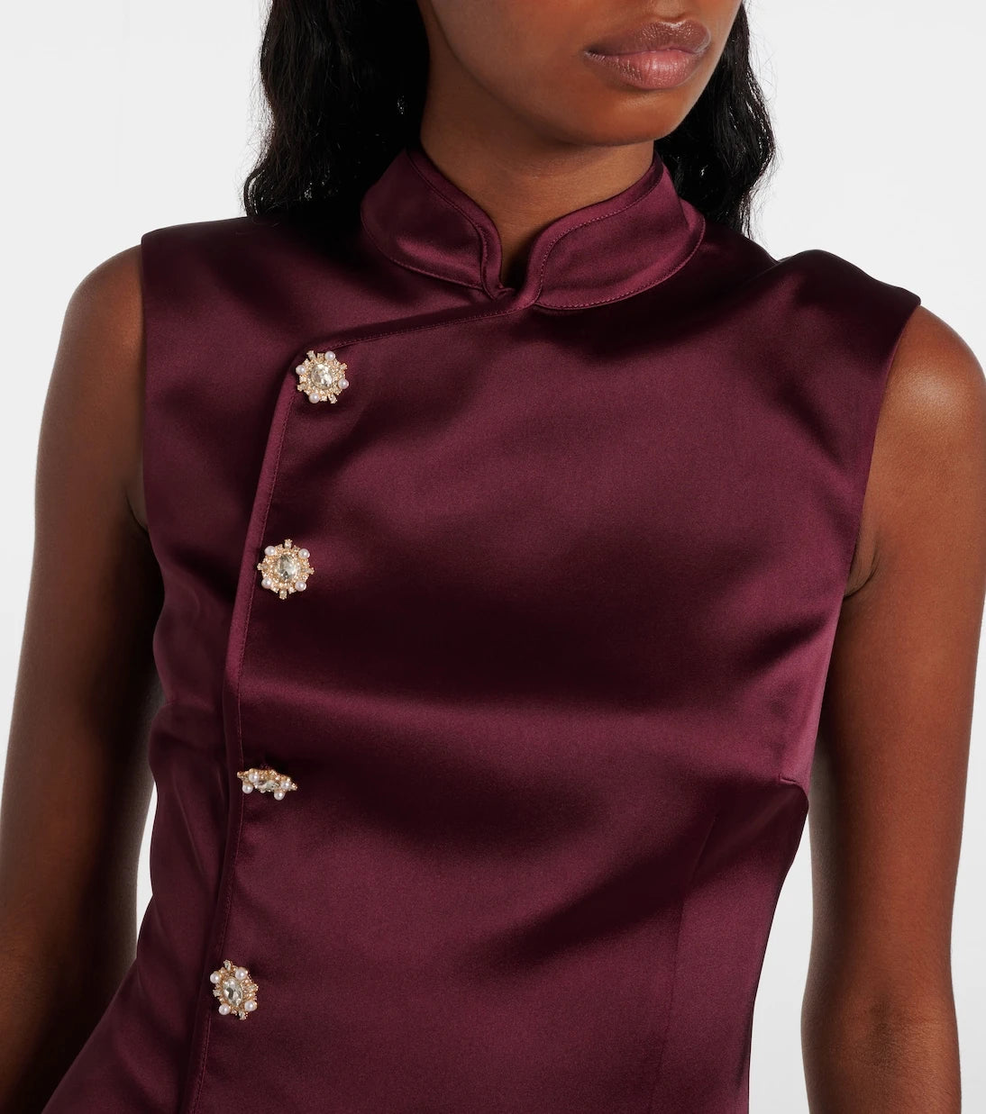 Self-Portrait - Satin minidress