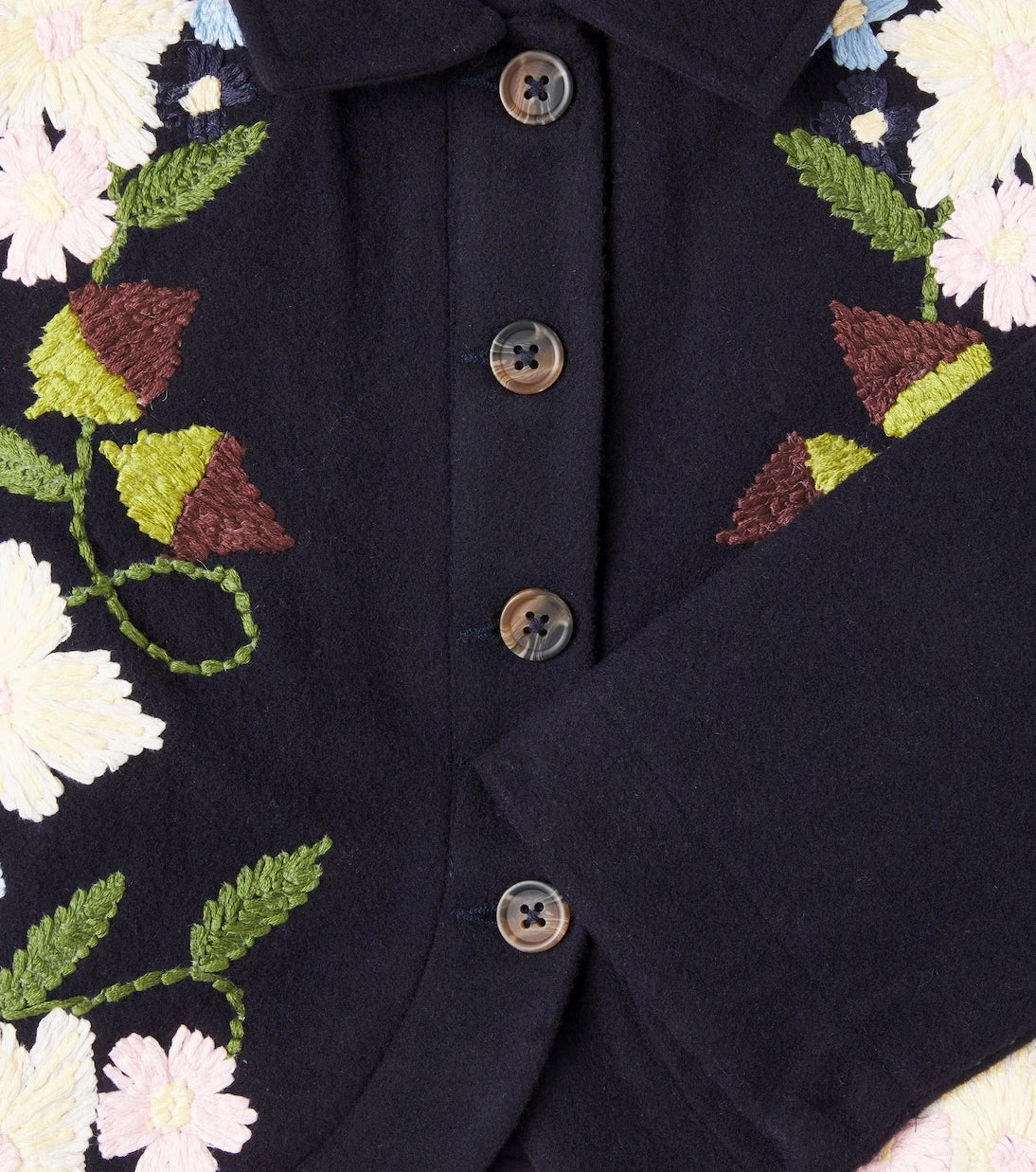 Molo - Harmoney floral wool-blend jacket