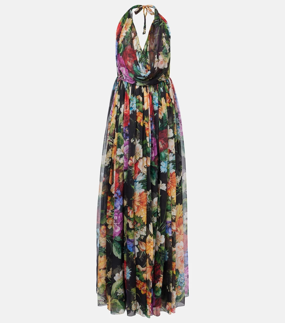 Dolce&Gabbana - Floral silk chiffon maxi dress