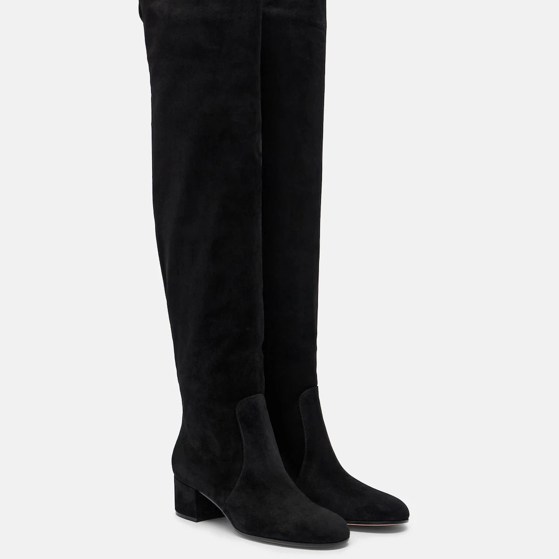 Gianvito Rossi - Suede knee-high boots