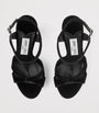 Black Kesia 120 Velvet Sandals