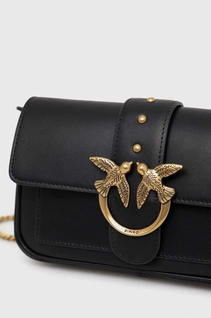 Pinko чанта crossbody дамска от кожа