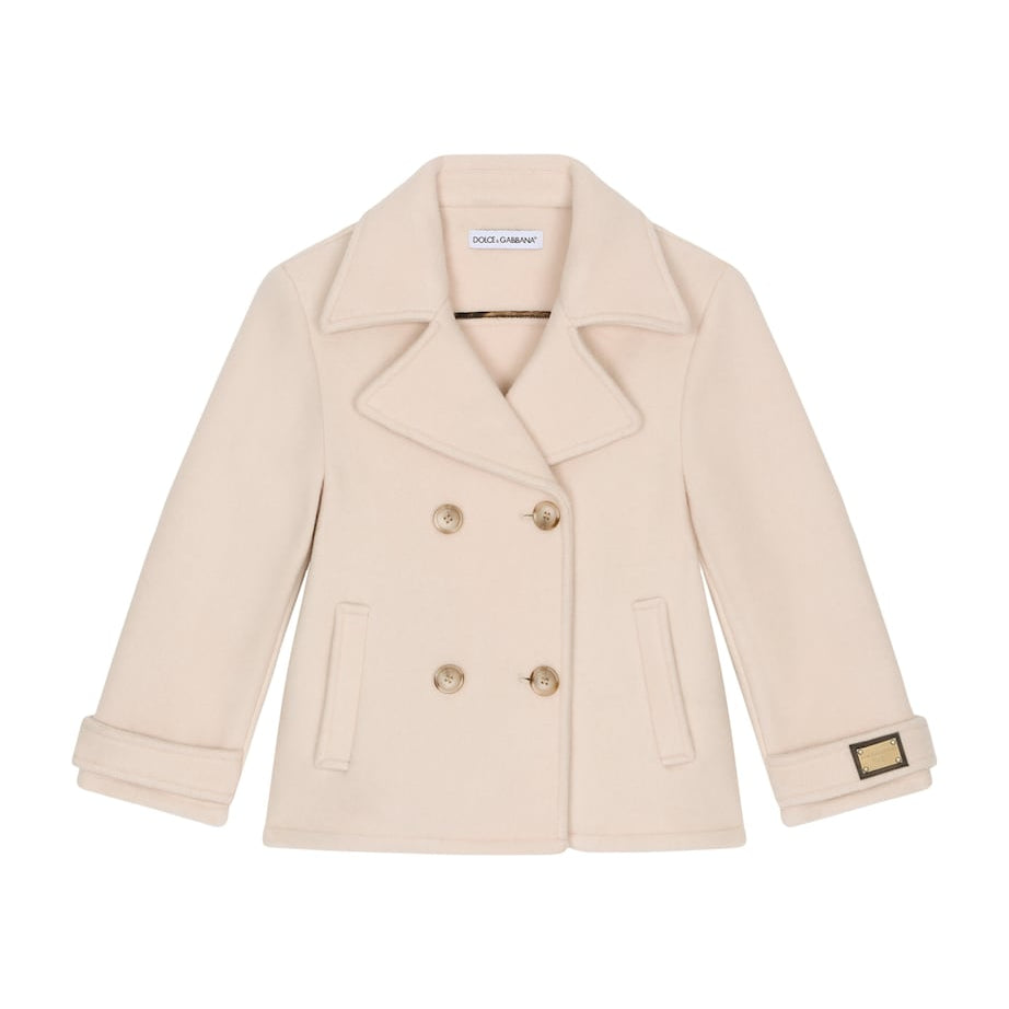 Dolce & Gabbana Kids Wool-Blend Pea Coat (2-6 Years)