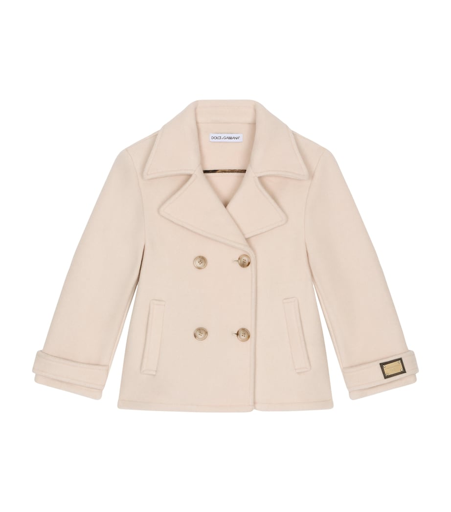Dolce & Gabbana Kids Wool-Blend Pea Coat (2-6 Years)