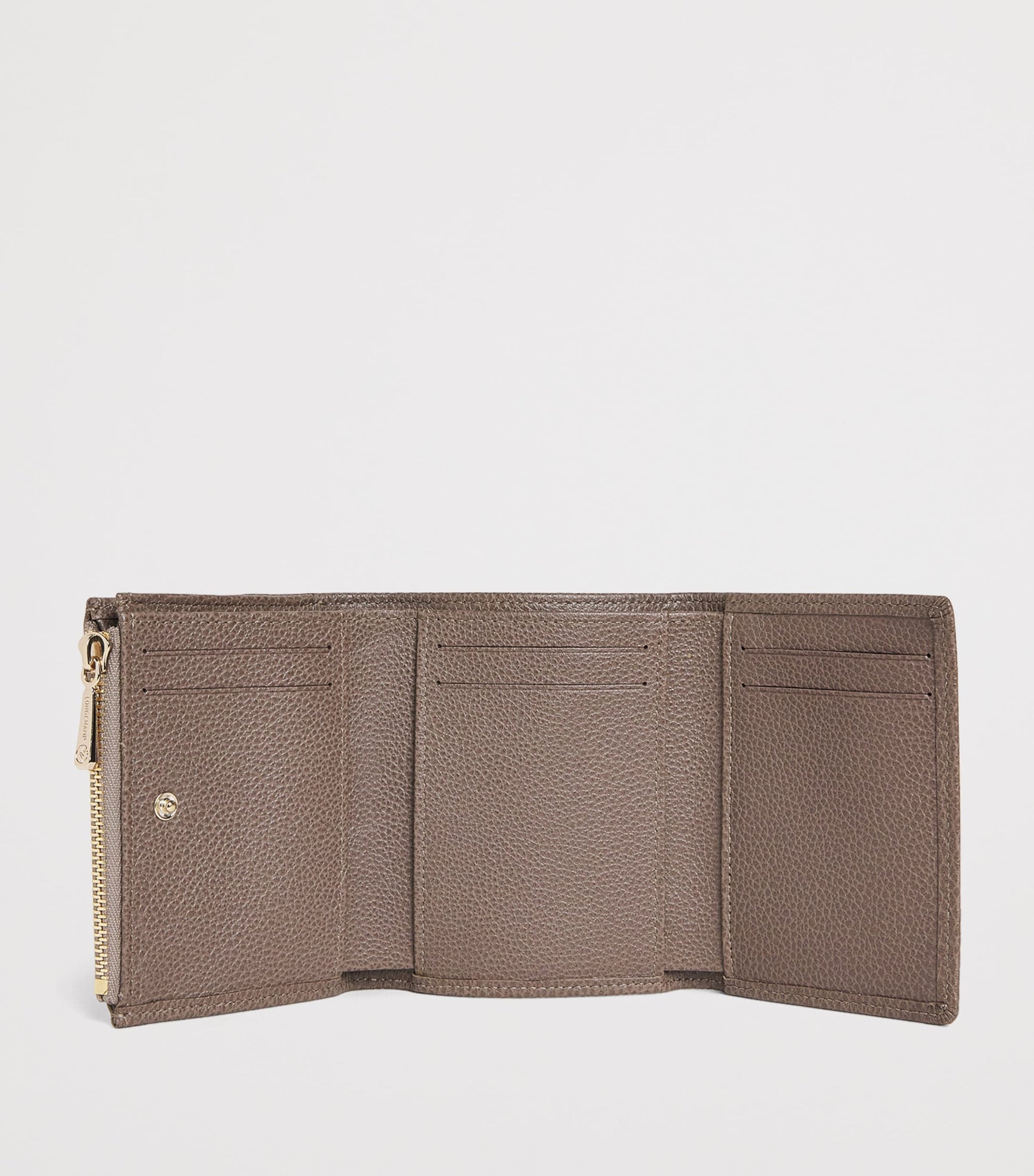 Longchamp Beige Leather Le Foulonné Wallet