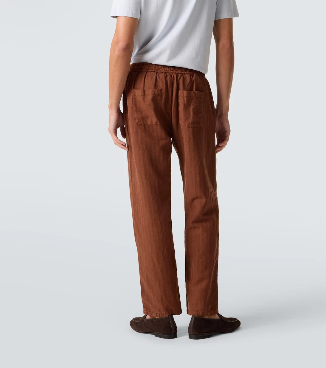 Frescobol Carioca - Mendes herringbone straight pants