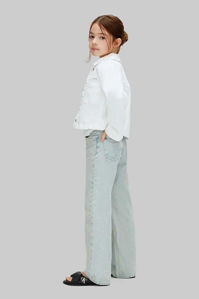 Calvin Klein Jeans çocuklar için wide leg jean