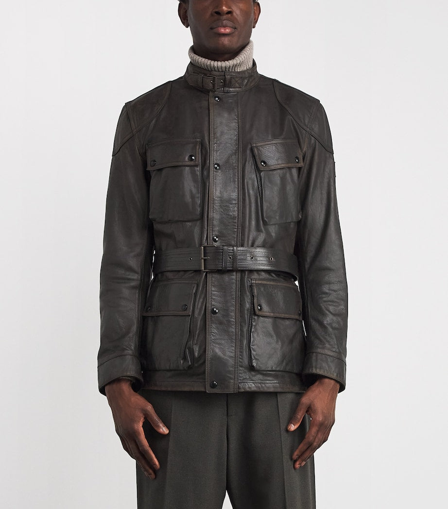 Green Legacy Trialmaster Panther Leather Jacket