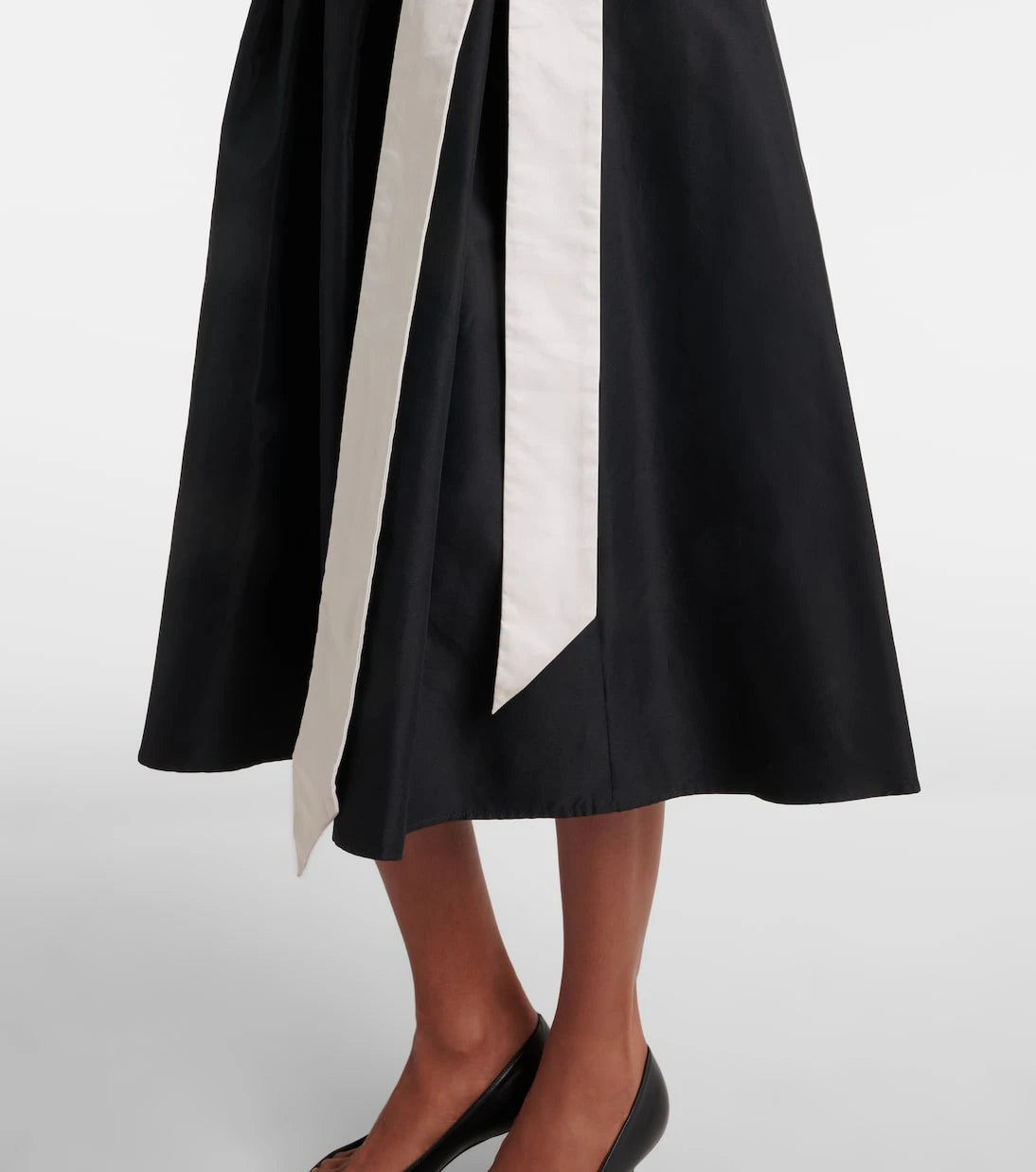 'S Max Mara - Baschi pleated cotton-blend midi skirt