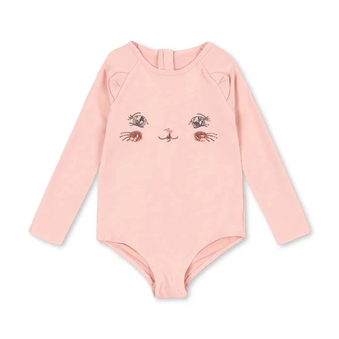 Детски цял бански Konges Sløjd KITTY LS SWIMSUIT GRS