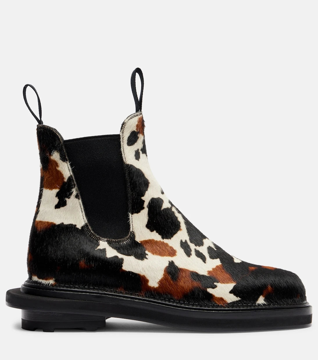 Sacai - x J.M. Weston calf hair ankle boots