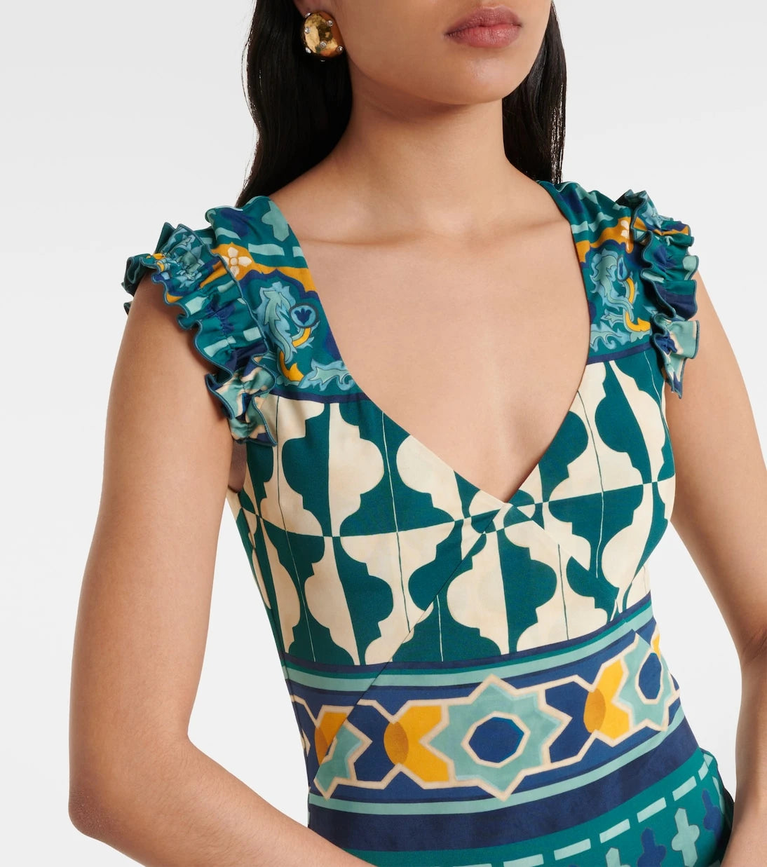 La DoubleJ - Pimento printed jersey maxi dress