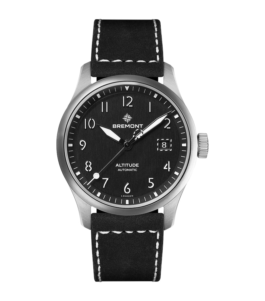 Stainless Steel Altitude Date Watch 39mm