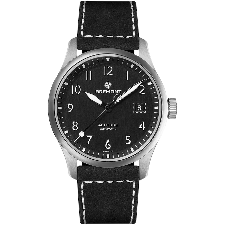 Stainless Steel Altitude Date Watch 39mm