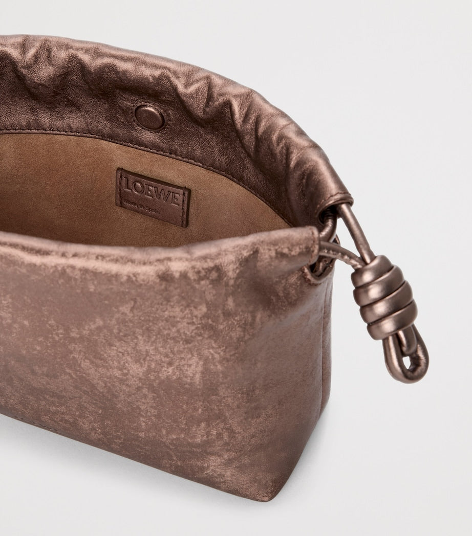 Mini Moiré Print Flamenco Purse