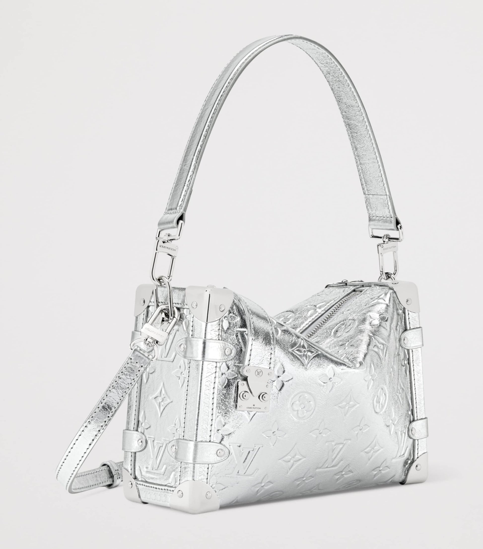 LOUIS VUITTON Leather Side Trunk MM Shoulder Bag