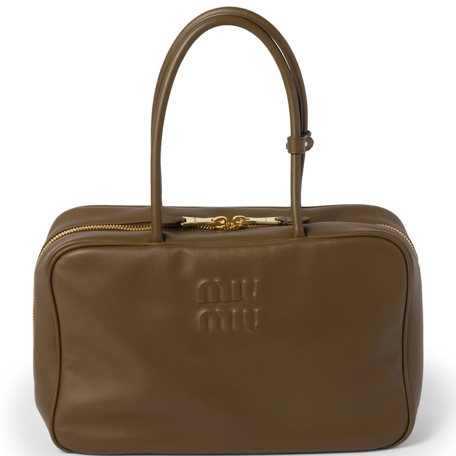 Green Leather Beau Shoulder Bag