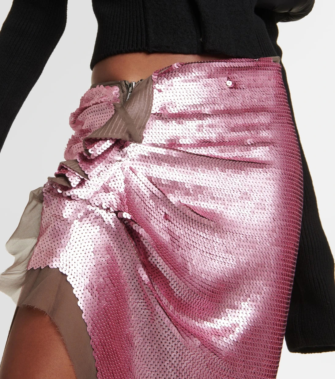 Rick Owens - Edfu embellished chiffon maxi skirt