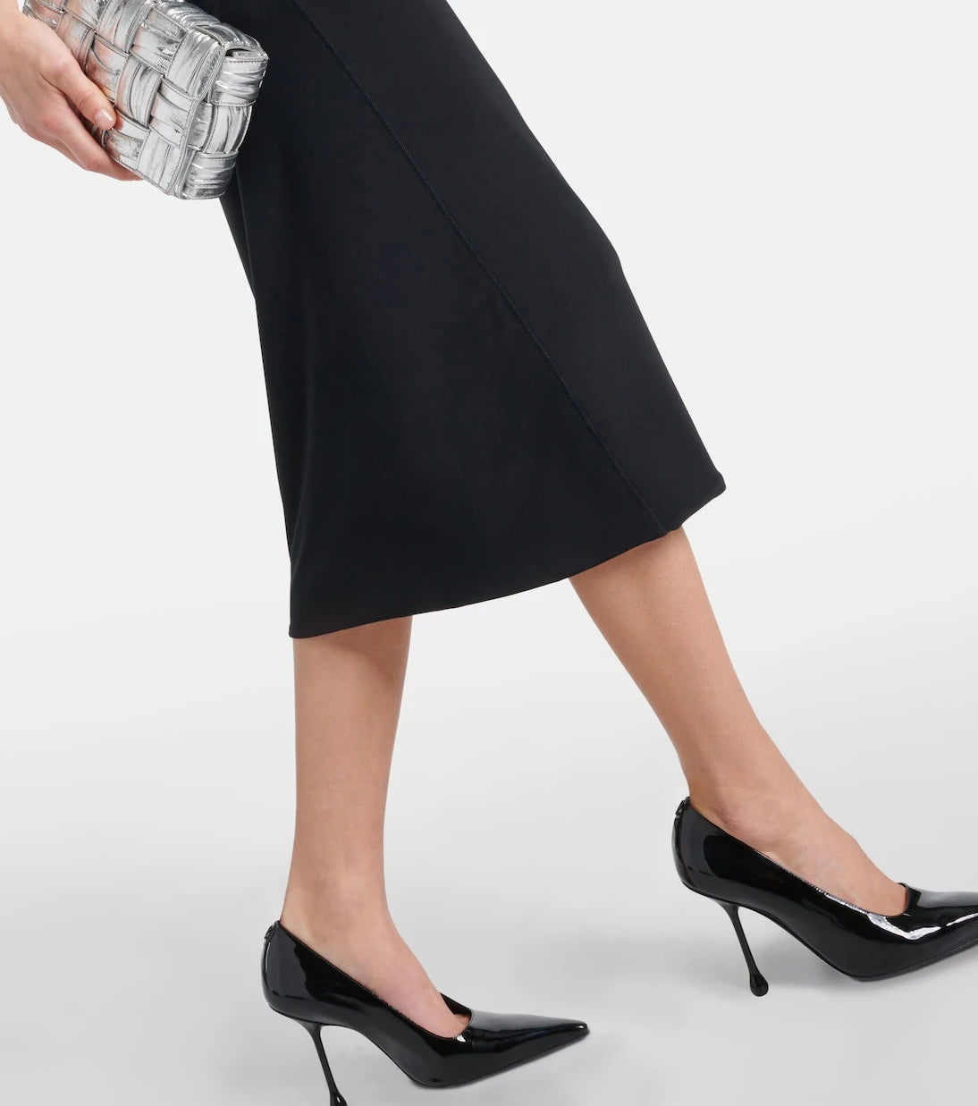 Sportmax - Nuble asymmetric jersey midi dress