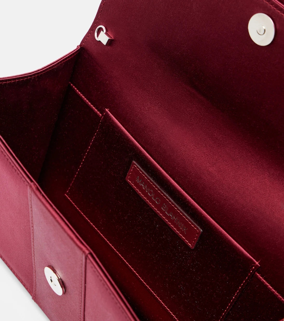 Manolo Blahnik - Maycapjou embellished satin clutch