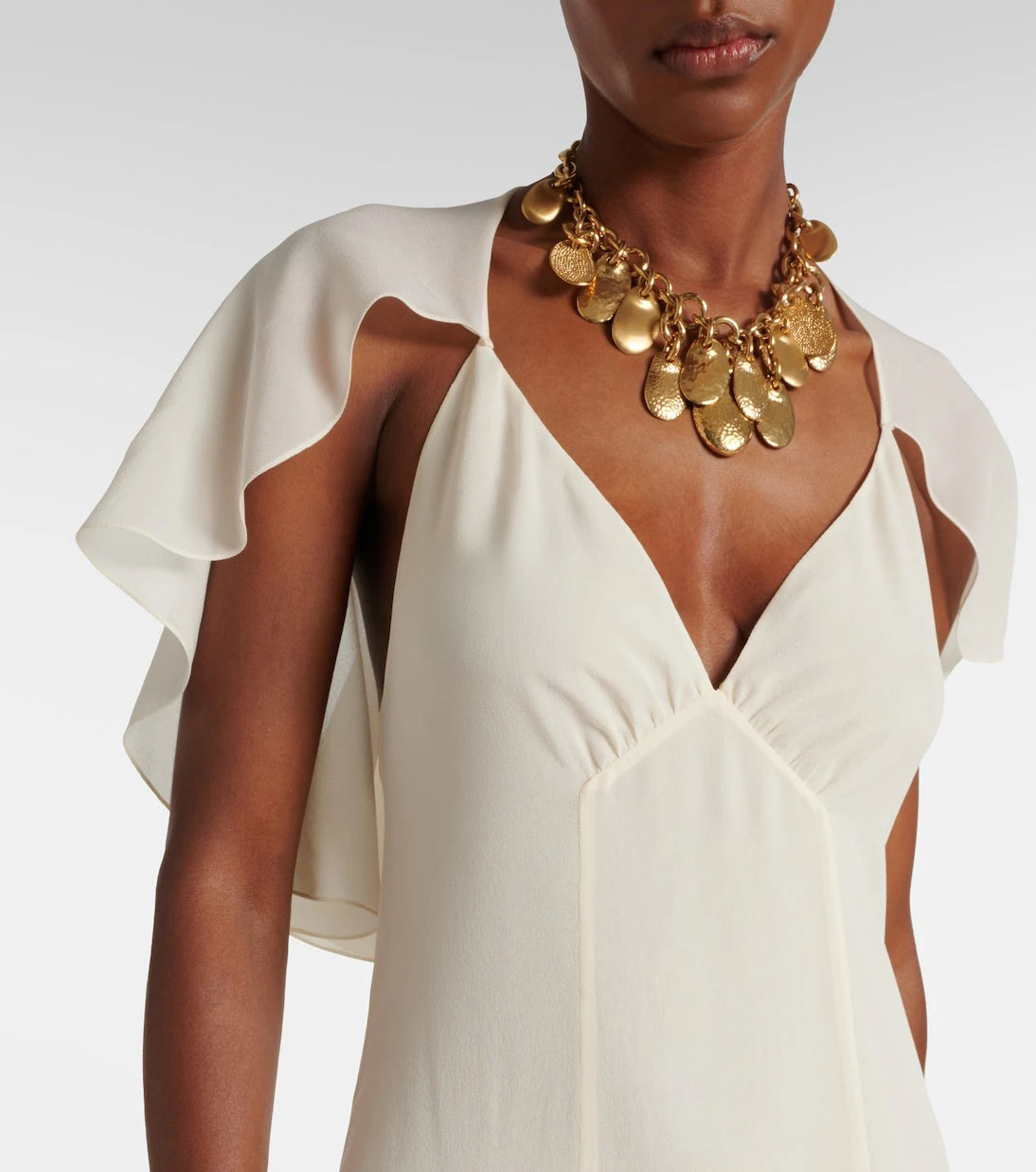 Chloé - Silk chiffon midi dress