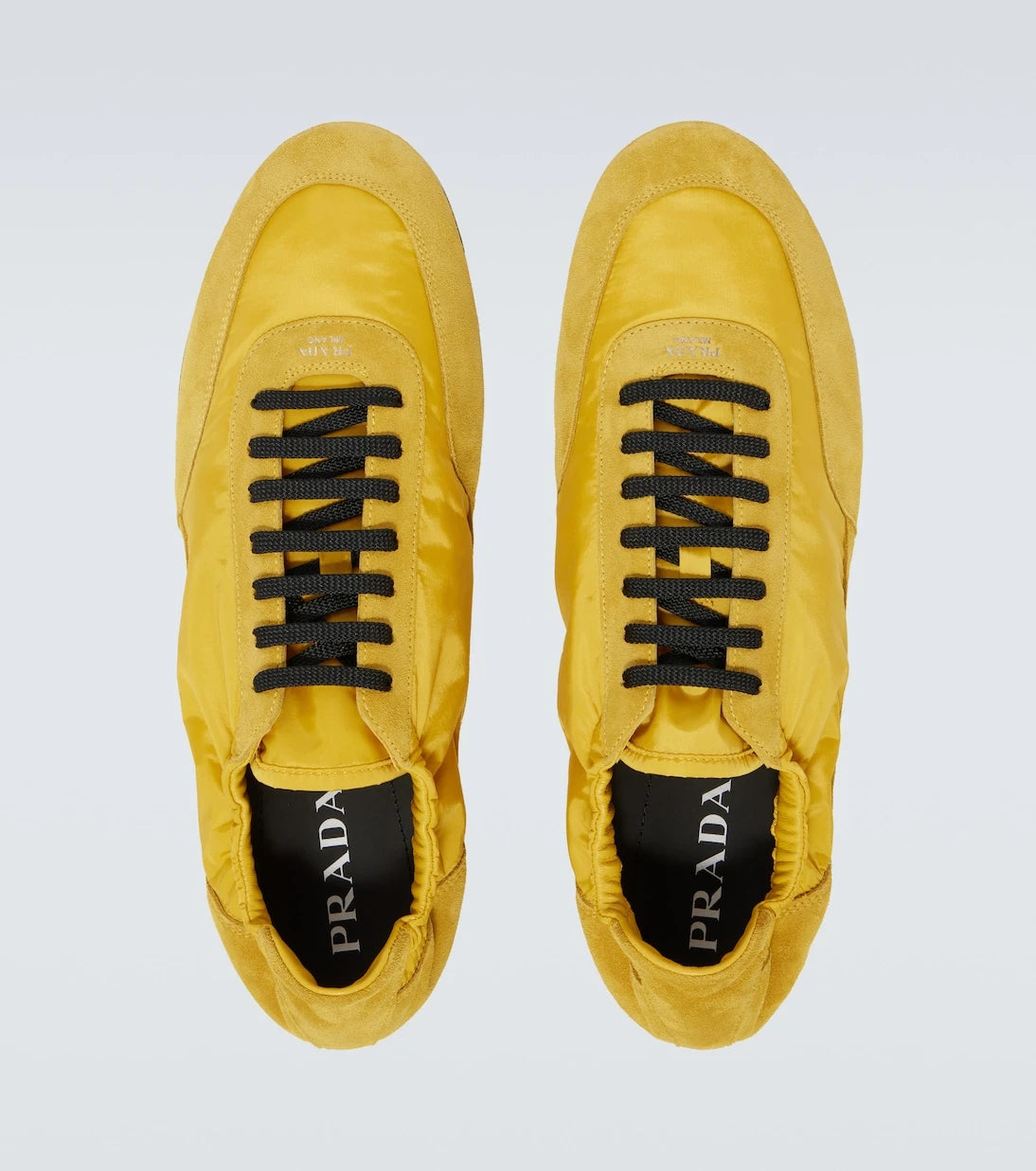 Prada - Collapse Re-Nylon suede-trimmed sneakers
