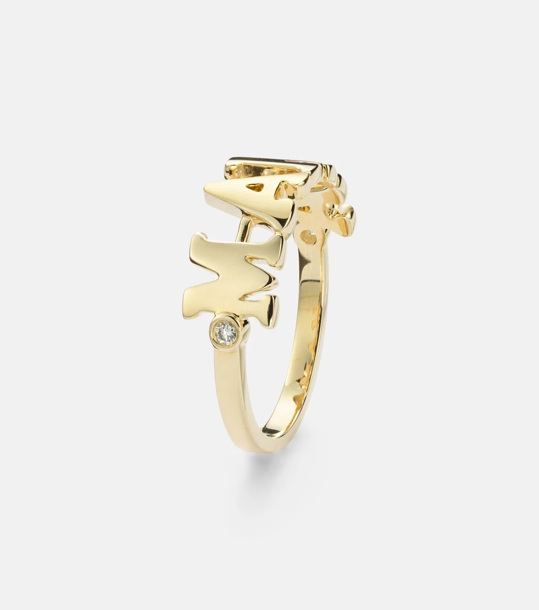 Yvonne Léon - Mama 9kt gold ring with diamonds