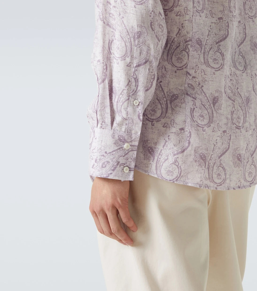 Brunello Cucinelli - Printed linen shirt