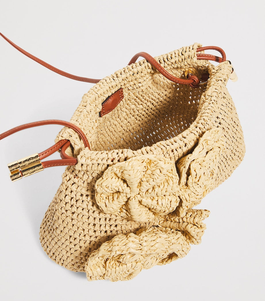 Neutral Floral Lali Clutch Bag