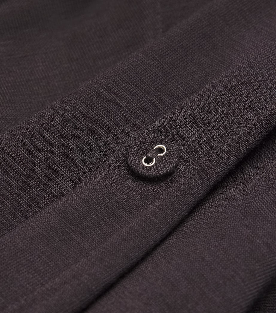 Skims Burgundy Sheer Modal Cardigan