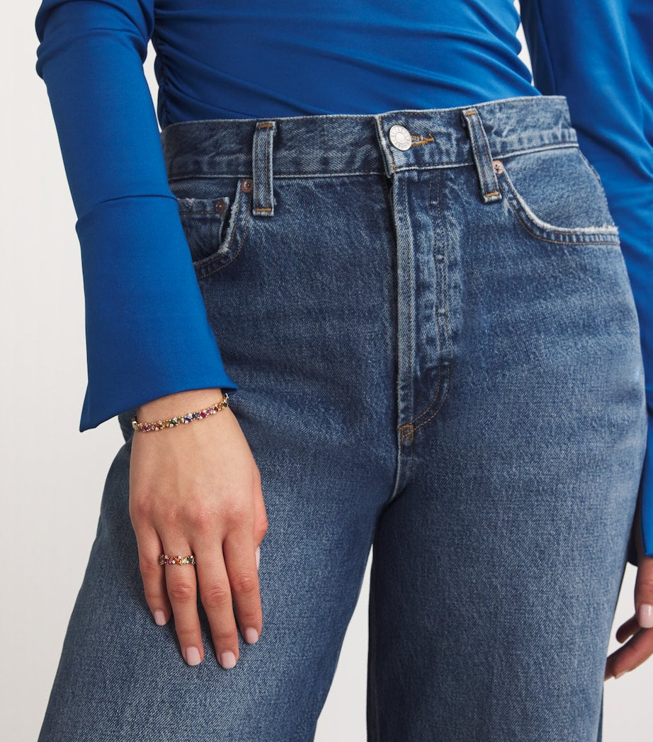 Rose Gold, Diamond and Sapphire Frenzy Eternity Ring