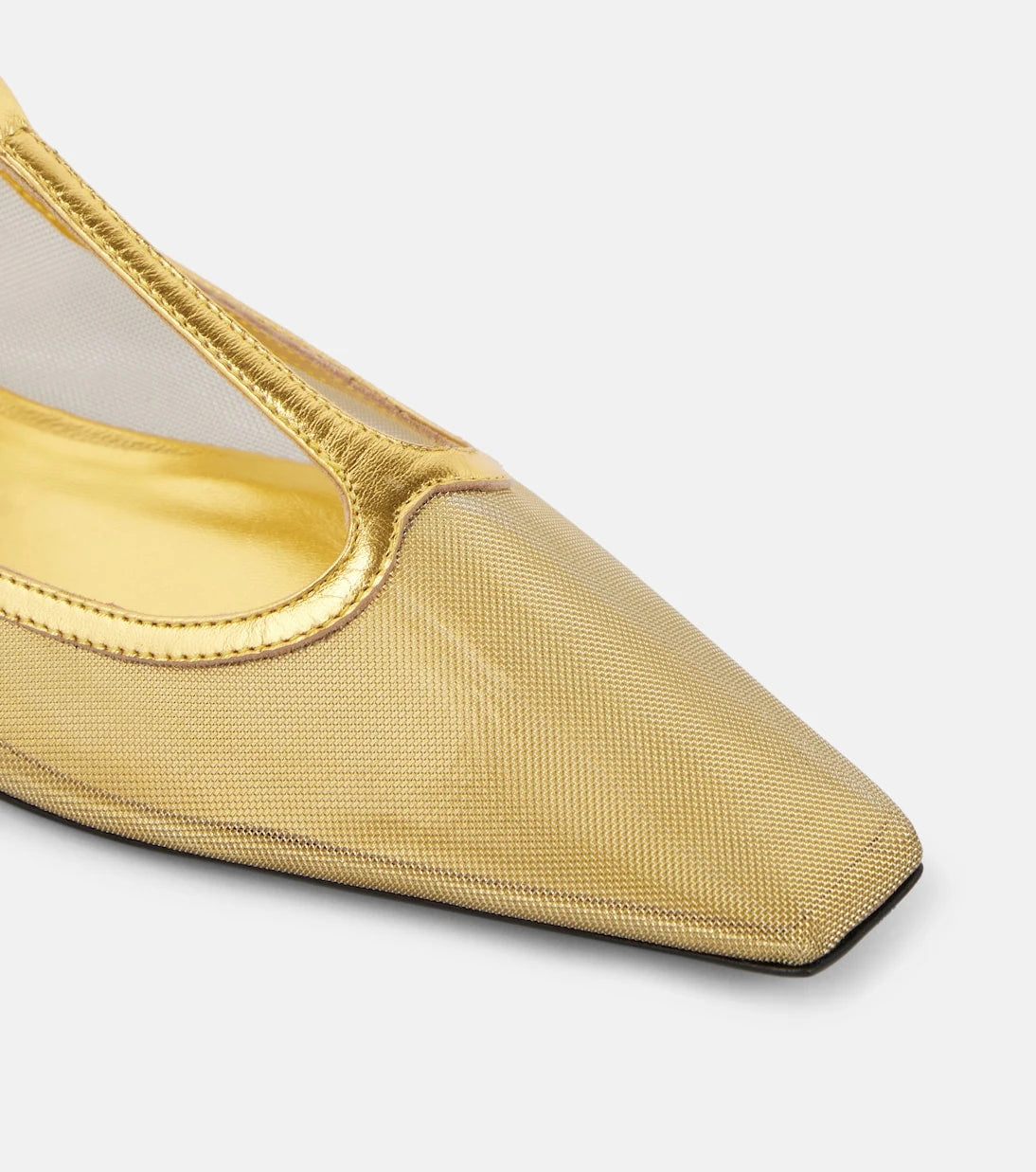 The Attico - Juno mesh Mary Jane flats