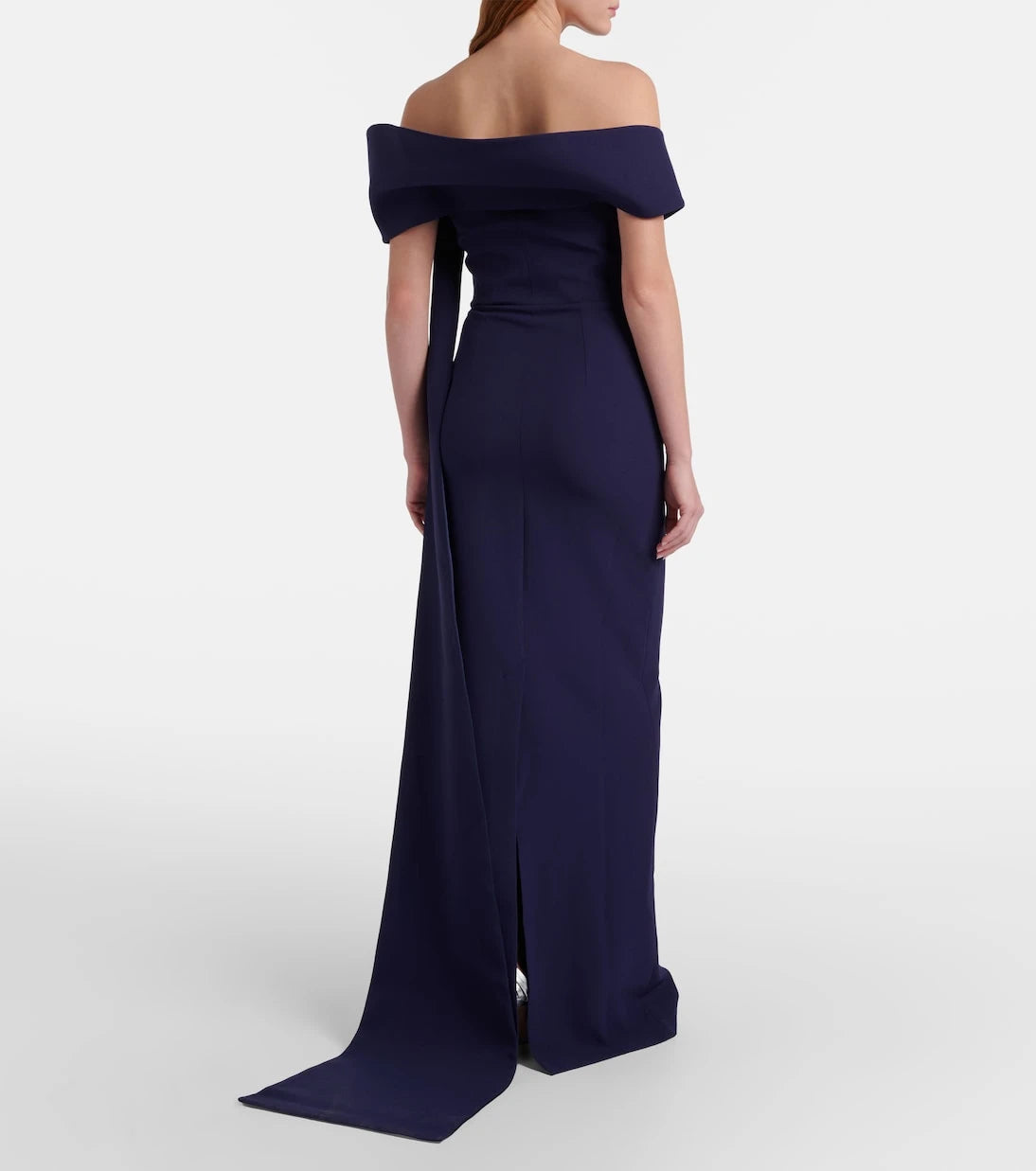 Safiyaa - Giorgia off-shoulder crêpe gown
