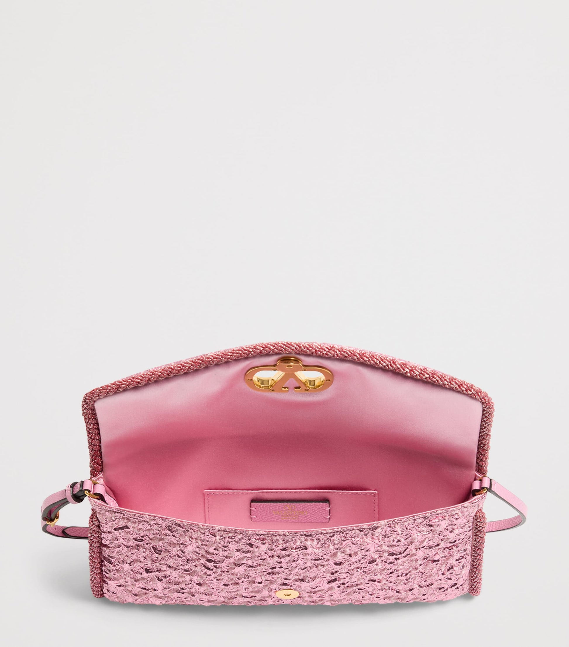 Metallic Vain Soft Shoulder Bag